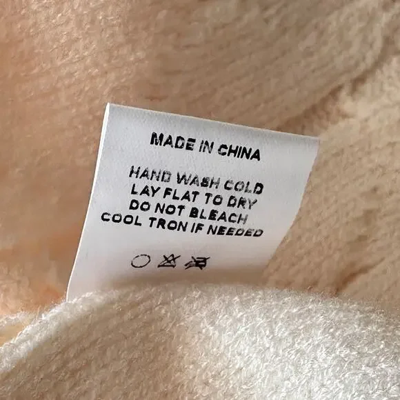 NWOT - CHIC SOUL Wooly Wonder Sweater, Cream - women's - PLUS SIZE 1X - Picture 9 of 12